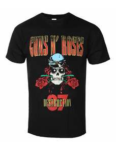 Tričko metal pánské Guns N' Roses - UK Tour '87 - ROCK OFF - GNRTS124MB