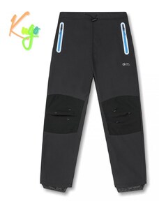 Dívčí/chlapecké nezateplené funkční softshellové kalhoty KUGO HK1981 - černé/modrá