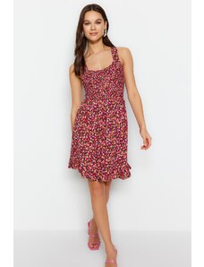 Trendyol Damson Back Detailed Woven Dress