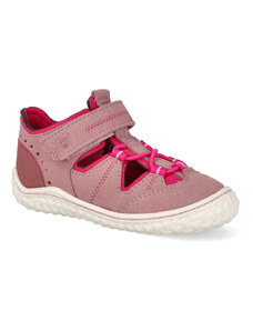 Barefoot dětské sandály Ricosta - Pepino Jerry Sucre/Pink M vegan růžové