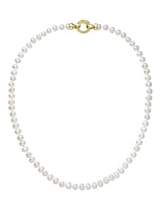 EVOLUTION GROUP Perlový náhrdelník z pravých říčních perel bílý 22001.1