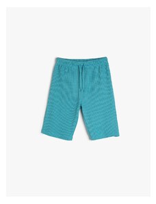 Koton Tie-Waist Shorts Textured