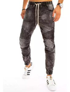 Dstreet Pánské džínové kalhoty Yi tmavě šedá UX3225 35155