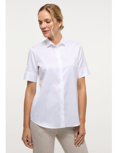 ETERNA Regular (Modern Classic) dámská bílá neprosvítající halenka rypsový kepr 100% bavlna Easy Iron - Krátký rukáv