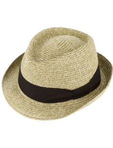 Letní béžový klobouk Trilby od Fiebig - Trilby Melange