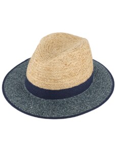 Letní crushable fedora klobouk od Fiebig - Traveller Raffia