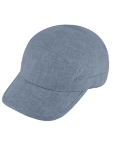 Lněná modrá klasická kšiltovka Fiebig - Basic Baseball Cap Linen