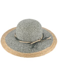 Letní dámský slaměný klobouk Fiebig s širokou krempou zeleni - Brim Hat Base Point