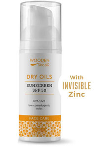 Wooden Spoon Face Sunscreen Lotion "Dry Oils" SPF 50 50ml