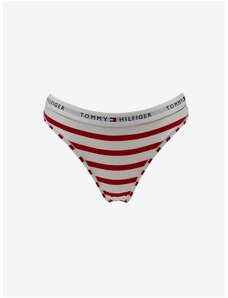 Červeno- bílá dámská pruhovaná tanga Tommy Hilfiger - Dámské