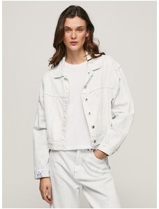 Bílá dámská džínová bunda Pepe Jeans - Dámské