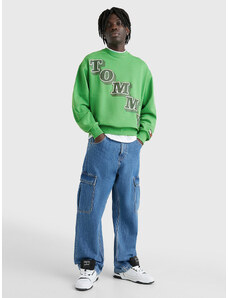 Tommy Jeans pánská zelená mikina