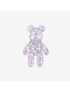 COQUI AMULETZ Silver glitter bear