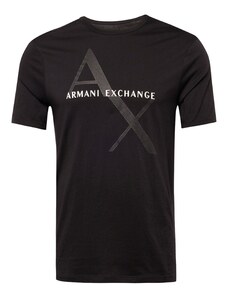 ARMANI EXCHANGE Tričko černá / bílá