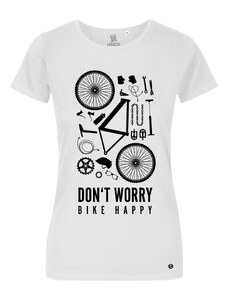 LANIGA Tričko dámské - Don't worry bike happy