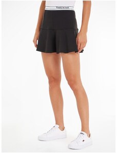 Tommy Hilfiger Černá dámská sukně Tommy Jeans Logo Taping Skir - Dámské