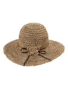 KRUMLOVANKA Letní klobouk z pletené mořské trávy Fa-43523-natur