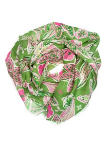 Blaire Dámský šátek Lissa s motivem květů zelený