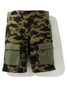 Bape 1st Camo Multi Pocket Shorts "Green"