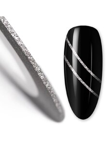 Samolepící zdobící páska na nehty Silver Glitter - 1 mm