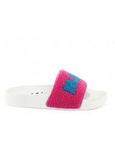 PANTOFLE MARNI TERRYCLOTH MAXI LOGO SANDALS