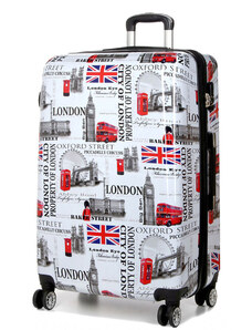 Cestovní kufr Madisson London Feelings L bílý 96 l