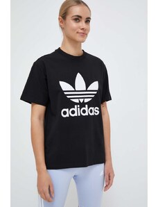 Tričko adidas Originals černá barva, IB7421-BLACK