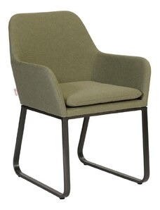 Hoorns Zelená látková zahradní židle Sienna