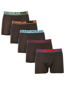 5PACK pánské boxerky Gianvaglia černé (GVG-5010)