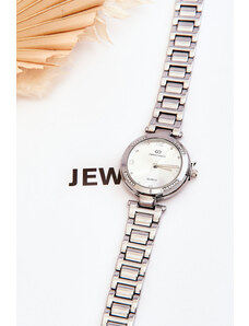 Kesi Vodotěsné hodinky s magnetem Giorgio&Dario stříbrný