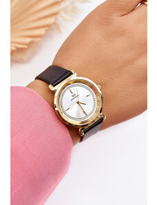 Kesi Dámské kožené hodinky Giorgio&Dario Classic Černá
