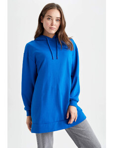 DEFACTO Relax Fit Hooded Sweatshirt Tunic