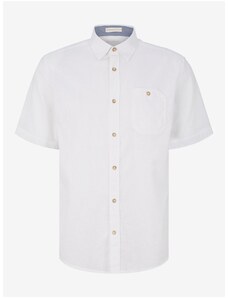 Bílá pánská lněná košile Tom Tailor - Pánské