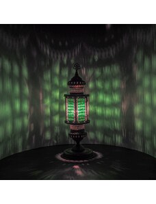 Krásy Orientu Orientální skleněná mozaiková stolní lucerna Halima - velikost 1