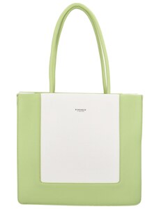 Dámská kabelka přes rameno světlá zeleno bílá - DIANA & CO Noilen zelená