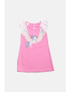 JOYCE Dívčí bavlněná noční košile "WINGS"/Růžová