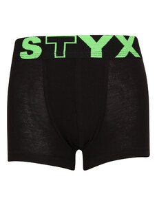 Dětské boxerky Styx sportovní guma černé (GJ962) 6-8