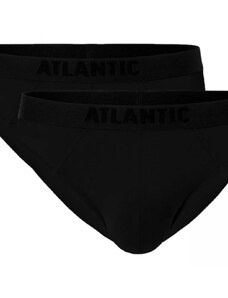 Atlantic Pánské slipy 016 black 2 pack