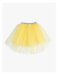 Koton Tutu Skirt with Elastic Waist, Layered Lined.