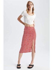 DEFACTO Regular Fit Printed Midi Skirt