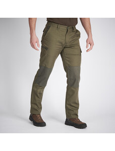 SOLOGNAC Kalhoty s nakládanými kapsami odolné Steppe 300 dvoubarevné
