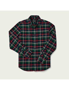 Filson Vintage Flannel Work Shirt Treeline/Navy plain