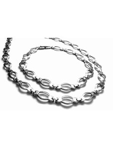 Steel Jewelry Set řetízek a náramek jemný z chirurgické oceli SET151119