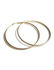 Steel Jewelry Náušnice kruhy 48 mm gold NS171103