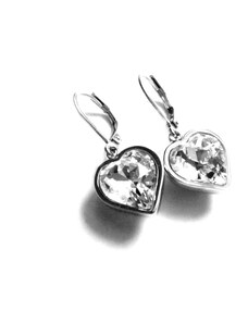 Steel Jewelry Náušnice srdce z chirurgické oceli NS151115