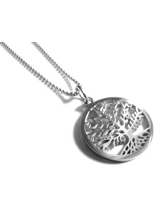 Steel Jewelry Náhrdelník strom života s krystalky z chirurgické oceli NH130195