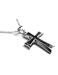Steel Jewelry Náhrdelník kříž z chirurgické oceli NH141012