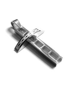 Steel Jewelry Přívěsek kříž z chirurgické oceli PR110816
