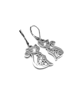 Steel Jewelry Náušnice kočky z chirurgické oceli NS151030