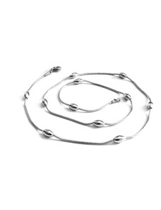 Steel Jewelry Řetízek jemný s oválky z chirurgické oceli NH150314